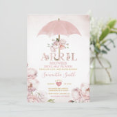 Invitation Les Pluies d'Avril Amènent des Fleurs de Mai Parap (Debout devant)