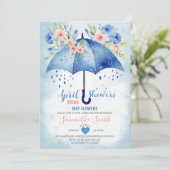 Invitation Les Pluies d'Avril Amènent des Fleurs de Mai Parap (Debout devant)