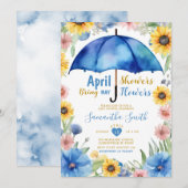 Invitation Les Pluies d'Avril Amènent les Fleurs de Mai Parap (Devant / Derrière)