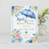 Invitation Les Pluies d'Avril Amènent les Fleurs de Mai Paras (Debout devant)