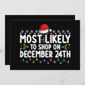 Invitation Les Plus Probables À Acheter Le 24 Décembre Fam De (Devant / Derrière)