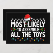 Invitation Les Plus Probables Pour Assembler Tous Les Jouets  (Devant / Derrière)