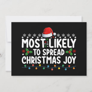 Invitation Les Plus Susceptibles De Diffuser Noël Joy Holiday