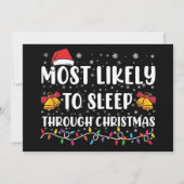 Invitation Les Plus Susceptibles De Dormir À Travers Noël Fam (Devant)