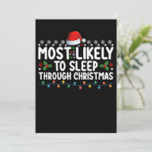 Invitation Les Plus Susceptibles De Dormir Pendant Les Vacanc (Debout devant)