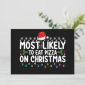 Invitation Les Plus Susceptibles De Manger De La Pizza Pendan (Debout devant)