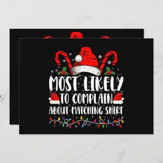 Invitation Les Plus Susceptibles De Se Plaindre À Propos De C (Devant / Derrière)