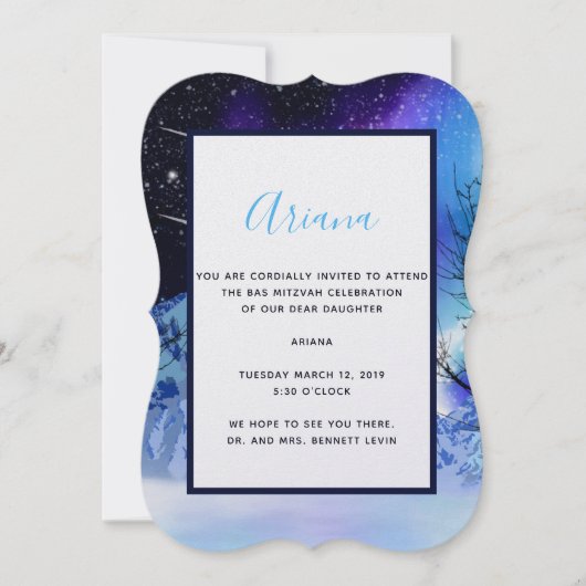 Invitation Les points forts de l'hiver (Devant)