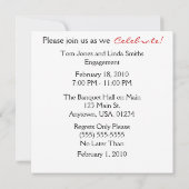 Invitation Les points noirs et blancs célèbrent les invitatio (Dos)
