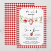 Invitation Les Pommes de Nos Yeux pour les Couples (Devant / Derrière)