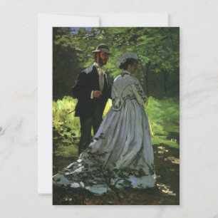 Invitation Les Promenades (Les Poussettes) par Monet Mariage