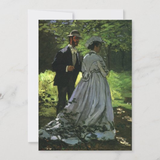 Invitation Les Promeneurs, alias Les Flâneurs de Claude Monet (Devant)