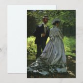 Invitation Les Promeneurs, alias Les Flâneurs par Claude Mone (Devant / Derrière)