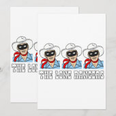 Invitation Les Rangers solitaires (Devant / Derrière)