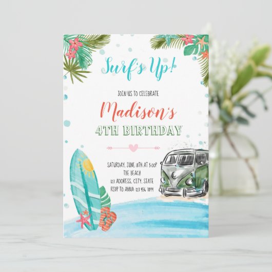 Invitation Les ressacs lèvent l'invitation (Debout devant)