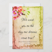 Invitation Les Rêves Rustiques Arrivent De Véritables Invitat (Devant)