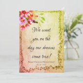 Invitation Les Rêves Rustiques Arrivent De Véritables Invitat (Debout devant)