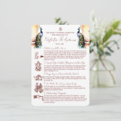 Invitation Les rituels du mariage hindou paon palais de Jaipu (Debout devant)