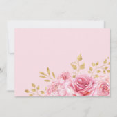 Invitation Les Roses de Boho Pink Gold Drecher Catcher Stwood (Dos)