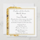 Invitation Les Roses Jaunes (Dos)