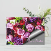 Invitation Les roses sont pour toujours_ (Debout devant)