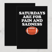 Invitation Les Samedi Sont Pour La Douleur Et La Tristesse Fo (Devant / Derrière)