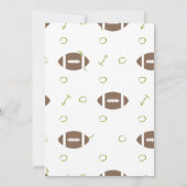 Invitation Les samedis à la fête d'observation du football su (Dos)