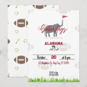 Invitation Les samedis à la fête d'observation du football su (Devant / Derrière)