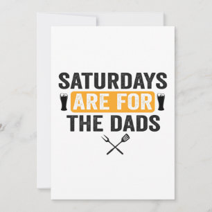 Invitation Les samedis sont pour les papas drôle de fête des