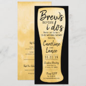 Invitation Les seins avant que je ne sois co-Ed Wedding showe (Devant / Derrière)