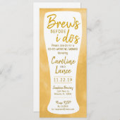 Invitation Les seins avant que je ne sois co-Ed Wedding showe (Devant / Derrière)