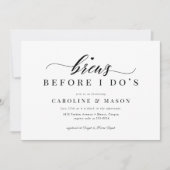 Invitation Les seins classiques avant la Fête des mariées des (Devant)