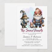 Invitation Les Sept Nains (Devant / Derrière)