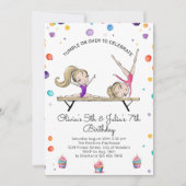 Invitation Les Soeurs Communes Blonde La Gymnastique des frèr (Devant)