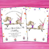 Invitation Les Soeurs Communes Blonde La Gymnastique des frèr