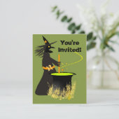 Invitation Les sorcières brassent l'invitation (Debout devant)