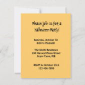 Invitation Les sorcières brassent l'invitation (Dos)