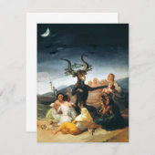 Invitation Les sorcières de Goya invitent au sabbat (Devant / Derrière)