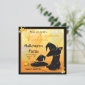 Invitation Les sorcières de l'Halloween Enchantant Cocktail W (Debout devant)