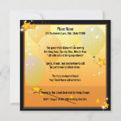 Invitation Les sorcières de l'Halloween Enchantant Cocktail W (Dos)