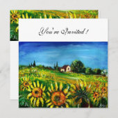 INVITATION LES SOUFFRANCES ET LA CAMPAGNE EN TOSCANE, (Devant / Derrière)