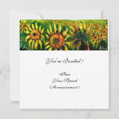 INVITATION LES SOUFFRANCES ET LA CAMPAGNE EN TOSCANE, (Dos)