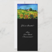 INVITATION LES SOUFFRANCES ET LA CAMPAGNE EN TOSCANE, (Dos)