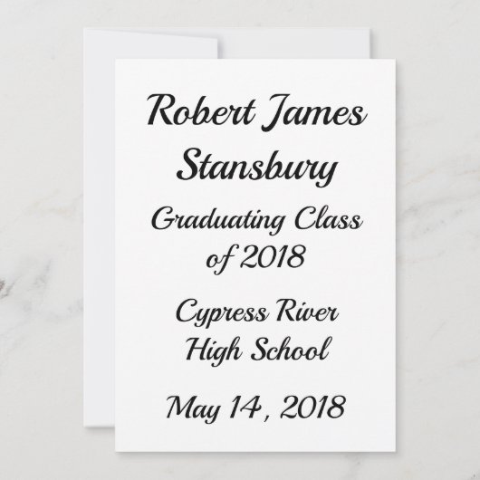 Invitation Les souhaits et les conseils classiques pour les d (Dos)