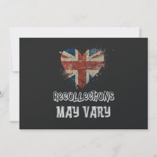 Invitation Les souvenirs peuvent varier - HM Queen Citation