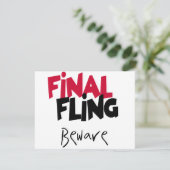 Invitation Les T-shirts et cadeaux de Fling Bachelorette (Debout devant)