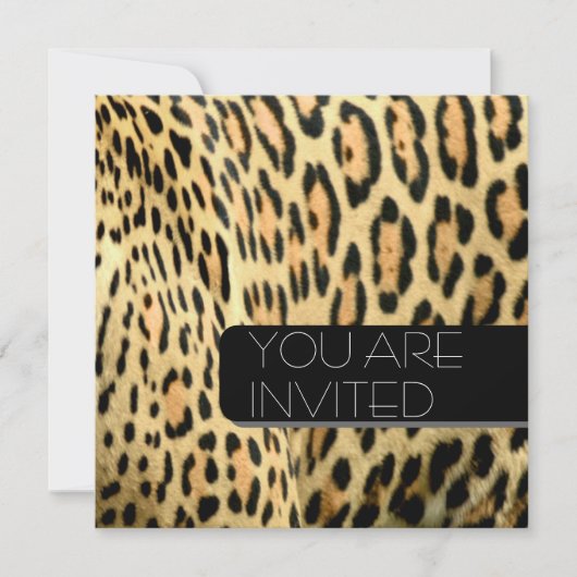 Invitation Les taches léopards (Devant)