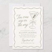 Invitation Les Tini Sont Sur Le Chemin Martini Twin Baby show (Devant)