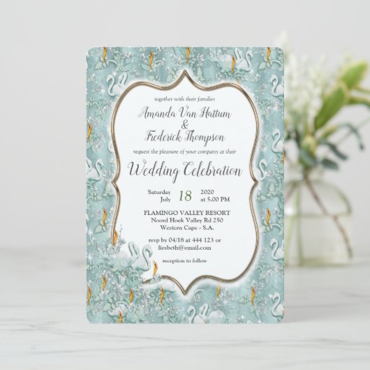 Invitation Les tons pastel doux de Sage Green (Debout devant)