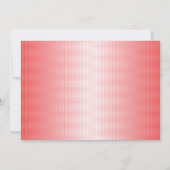 Invitation Les touches rouge, orange et rose se mélangent (Dos)